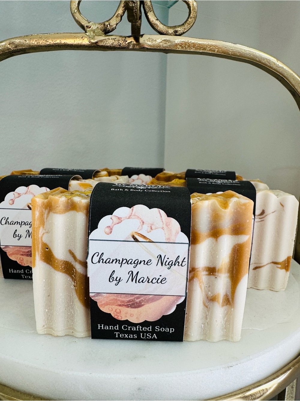 Champagne Night by Handcrafted Soap - Cream & Gold